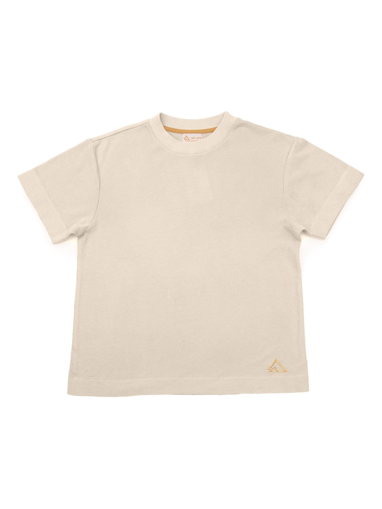 Hay Life White Waffle Boxy T-Shirt - Image 7 of 7