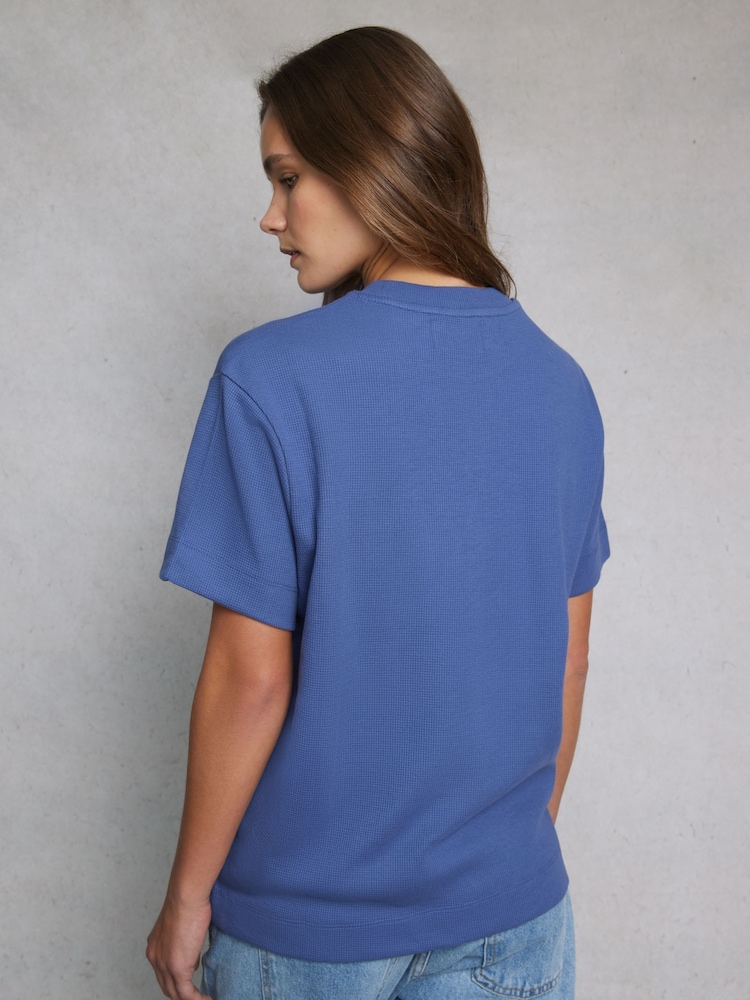 Hay Life Blue Waffle Boxy T-Shirt - Image 2 of 6