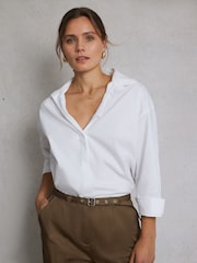 Hay Life White Fit Box Long Sleeve Shirt - Image 1 of 5