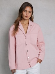 Hay Life Pink Utility 100% Cotton Shacket - Image 1 of 8