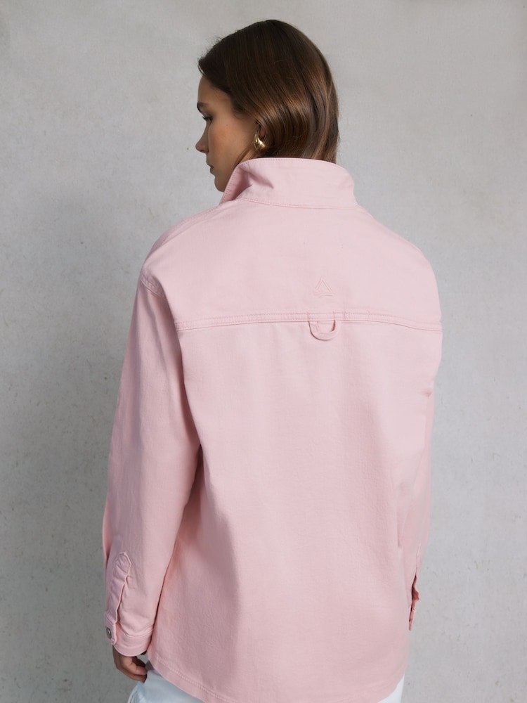 Hay Life Pink Utility 100% Cotton Shacket - Image 2 of 8
