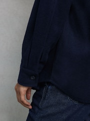 Hay Life Blue Zip Through 100% Cotton Shacket - Image 5 of 6