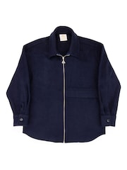 Hay Life Blue Zip Through 100% Cotton Shacket - Image 6 of 6