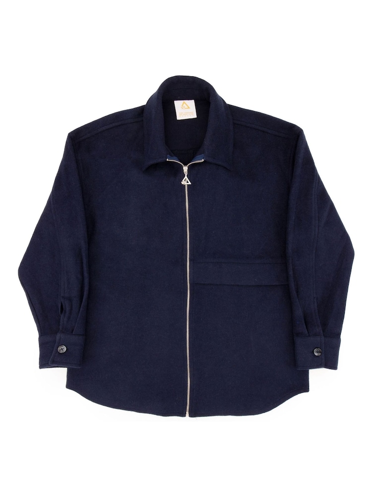 Hay Life Blue Zip Through 100% Cotton Shacket - Image 6 of 6