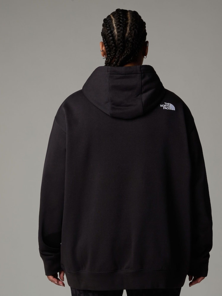 The North Face Black Relaxed W Plus Essential Hoodie - Image 3 of 3 The North Face Black Relaxed W Plus Essential Hoodie - Image 3 of 3