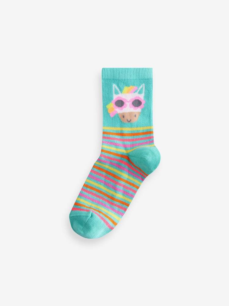 Pink, Violett und Grün - Socken mit hohem Baumwollanteil und Figurenmotiven, 4er-Pack - Bild 2 von 5 Pink, Violett und Grün - Socken mit hohem Baumwollanteil und Figurenmotiven, 4er-Pack - Bild 2 von 5