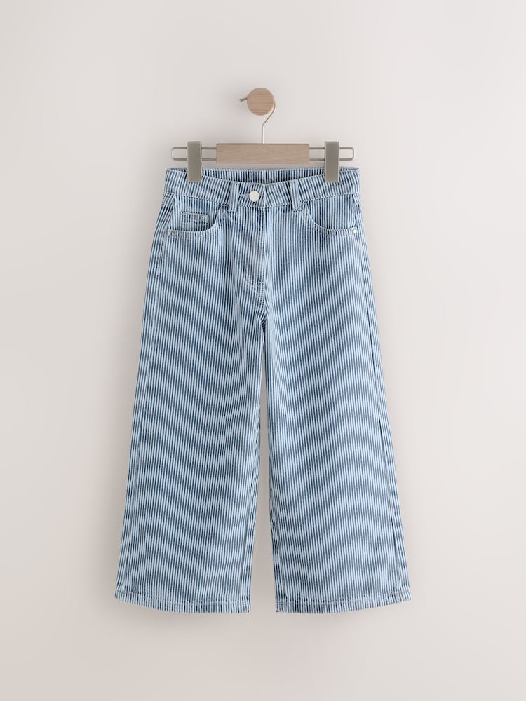 Bleu - Pantalon large 100% coton (3-16ans) - Image 5 of 8