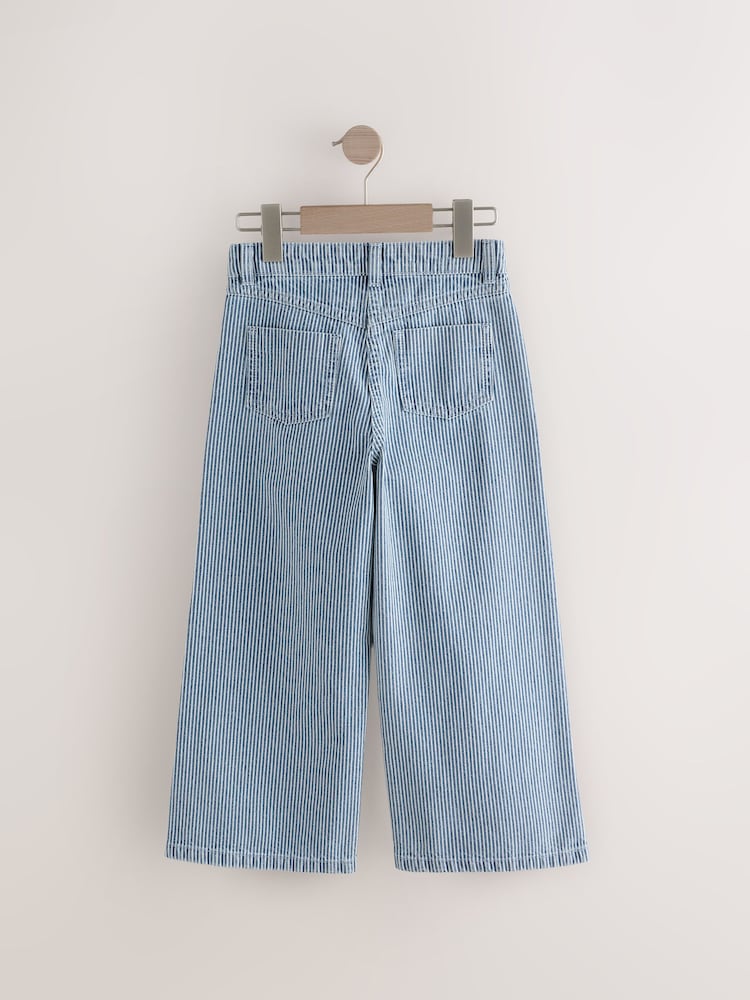 Bleu - Pantalon large 100% coton (3-16ans) - Image 6 of 8