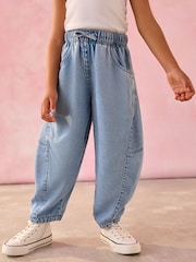 Denim Barrel Pull-on Trousers (3-16yrs) - Image 1 of 4