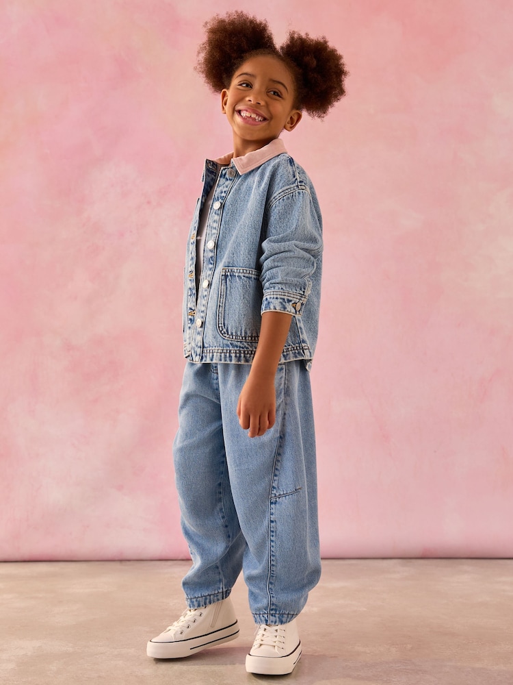 Denim Barrel Pull-on Trousers (3-16yrs) - Image 2 of 4