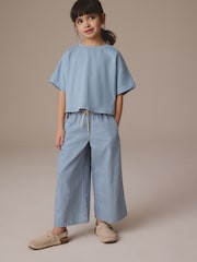 Stripe Pull On Wide Leg Jeans (3-16yrs) - Image 2 of 7