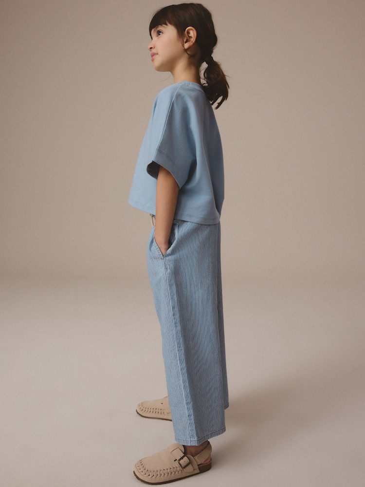 À rayures - Jeans à jambes larges (3-16ans) - Image 3 of 7
