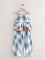 Blue Gingham Top And Trousers Set (3-16yrs) - Image 1 of 8