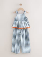 Blue Gingham Top And Trousers Set (3-16yrs) - Image 5 of 8