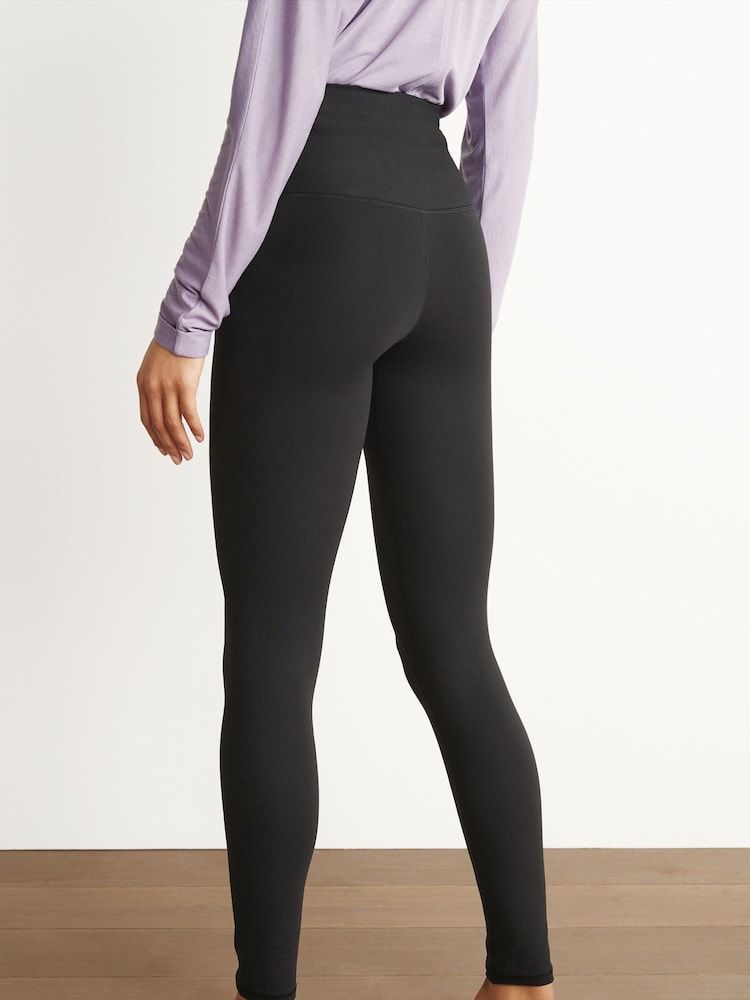 Black Balance Wrap Front Yoga Leggings - Image 3 of 6