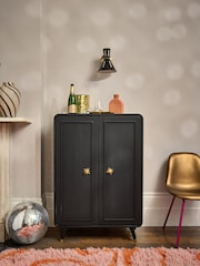 Rockett St George Black Ringo Drinks Cabinet - Image 1 of 8