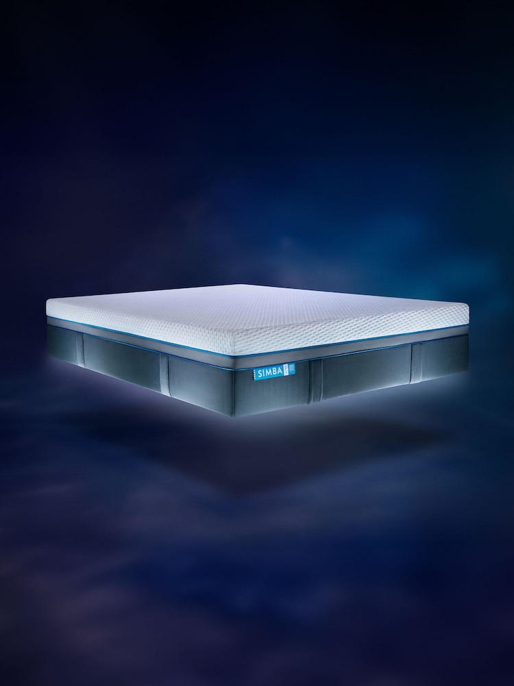 Simba Deluxe Ultra White and Dark Grey Mattress - Image 2 of 5