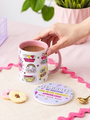 Sam Jayne Designs Pink Daily Reminder Checklist Mug and Coaster Giftset - Image 1 of 5