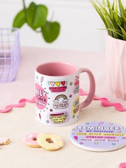 Sam Jayne Designs Pink Daily Reminder Checklist Mug and Coaster Giftset - Image 3 of 5