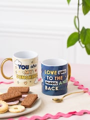 Sam Jayne Designs Gold Sun and Moon 2 Mug Set - Image 3 of 5