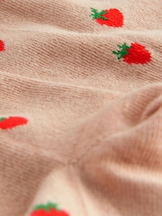 Blue and Neutral Brown 2 Pack Cotton Rich Strawberry and Cherry Tights - Image 5 of 5