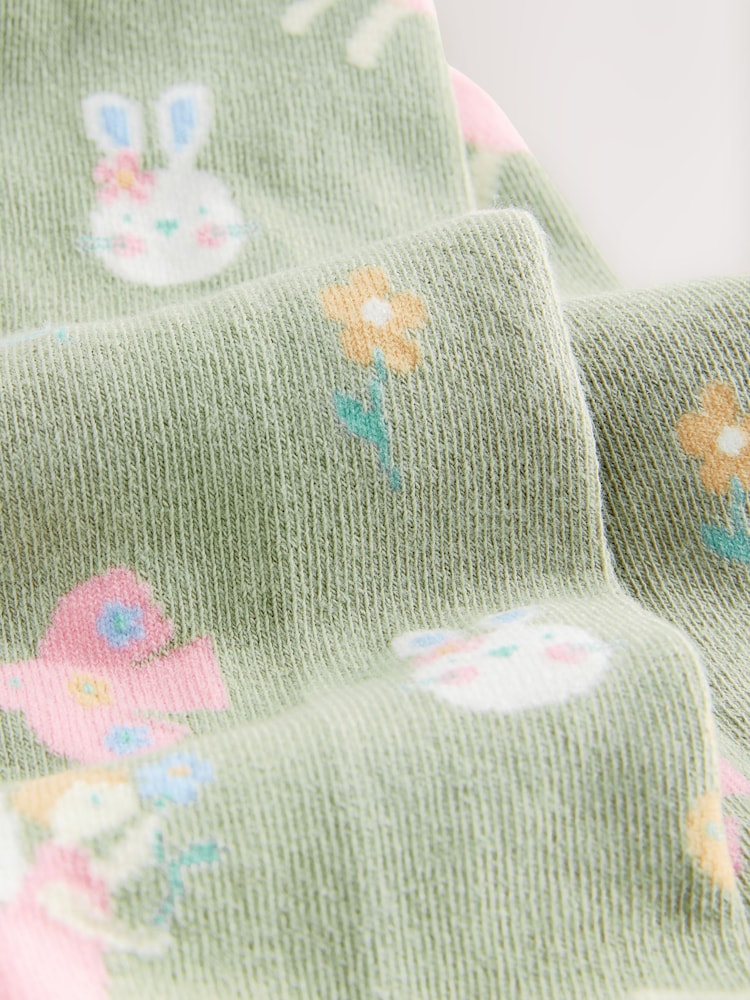 Khaki Green Fairy Cotton Rich Character Tights - Image 3 of 3