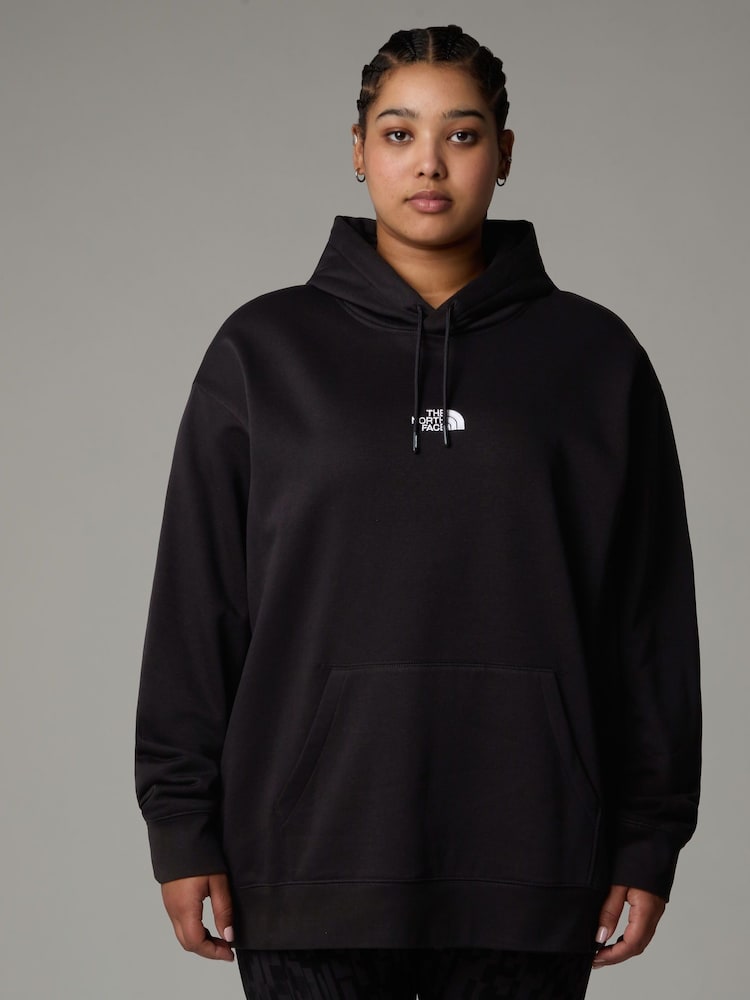 Черный - The North Face Womens Oversized Essential Plus Size Hoodie - Image 1 of 3