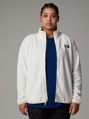 Blanco - The North Face Womens Glacier Full Zip Plus Size Fleece - Imagen 3 de 5