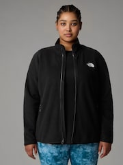 Negro - The North Face Womens Glacier Full Zip Plus Size Fleece - Imagen 1 de 5