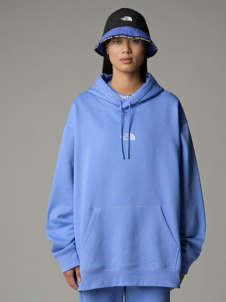 Blauw - The North Face Womens Oversized Essential Plus Size Hoodie - Image 1 of 4
