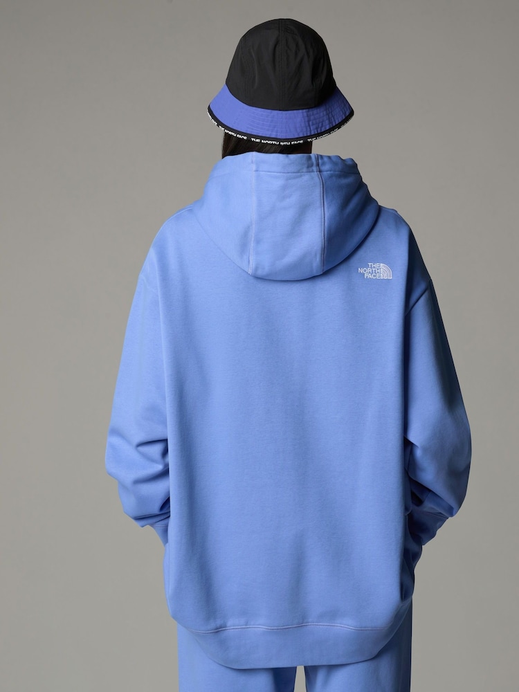 Blauw - The North Face Womens Oversized Essential Plus Size Hoodie - Image 3 of 4
