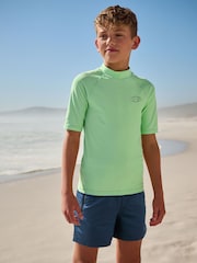 Mint Green Short Sleeve Rash Vest (1.5-16yrs) - Image 1 of 8