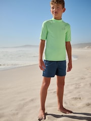 Mint Green Short Sleeve Rash Vest (1.5-16yrs) - Image 2 of 8