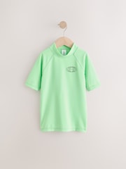 Mint Green Short Sleeve Rash Vest (1.5-16yrs) - Image 5 of 8