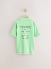 Mint Green Short Sleeve Rash Vest (1.5-16yrs) - Image 6 of 8