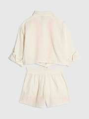 Cream - River Island Set aus besticktem Hemd und Kurzgröße - Bild 2 von 4
