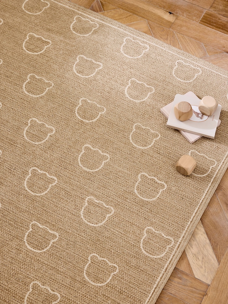 Jojo Maman Bébé Brown Bear Braided Rug - Image 2 of 5 Jojo Maman Bébé Brown Bear Braided Rug - Image 2 of 5