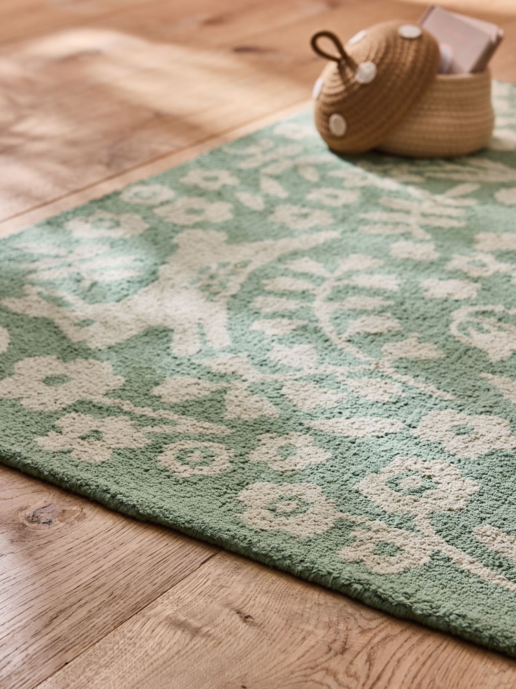 Jojo Maman Bébé Green Woodland Rug - Image 2 of 5