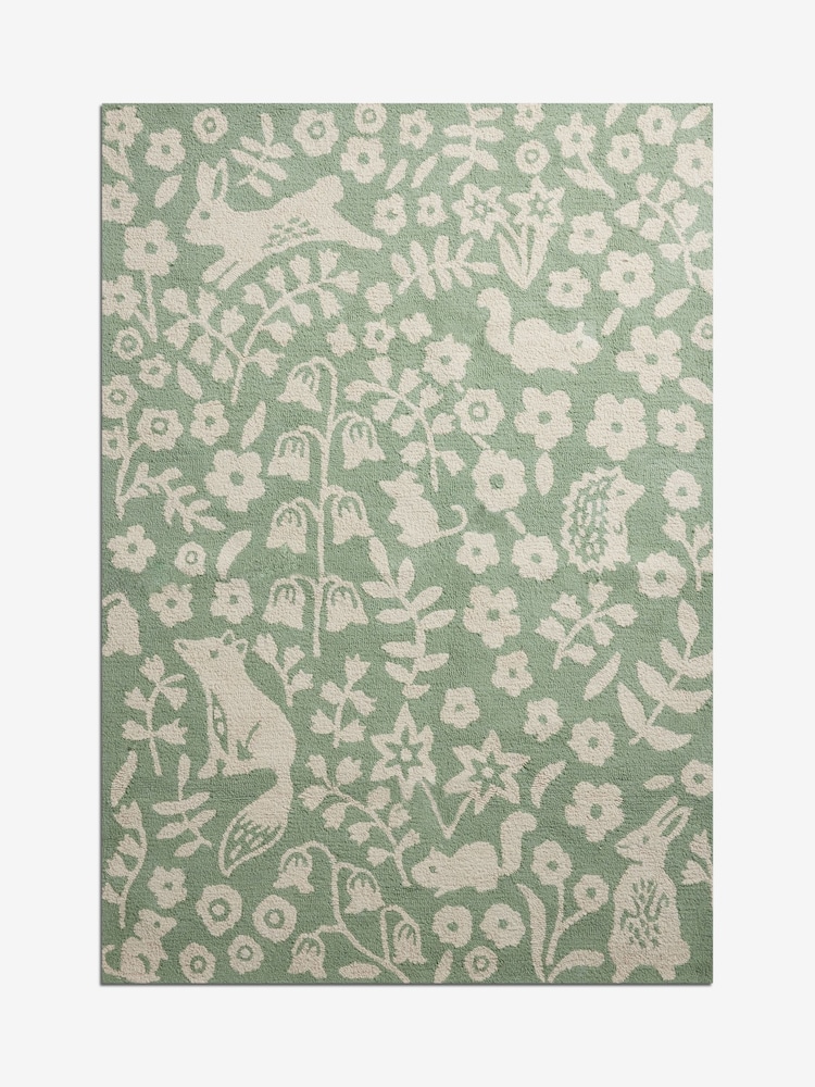 Jojo Maman Bébé Green Woodland Rug - Image 5 of 5