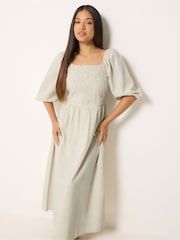 ナチュラル - M&Co Petite 3/4 Sleeve Cornelli Dress - 画像 2 / 6