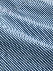 Blue Ticking Stripe 100% Cotton Shirt And Trousers Set (3mths-8yrs) - Image 8 of 9