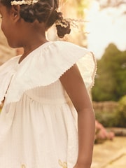 Ecru Embroidered Summer Dress (3mths-10yrs) - Image 2 of 8