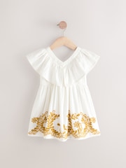 Ecru Embroidered Summer Dress (3mths-10yrs) - Image 5 of 8