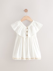 Ecru Embroidered Summer Dress (3mths-10yrs) - Image 6 of 8