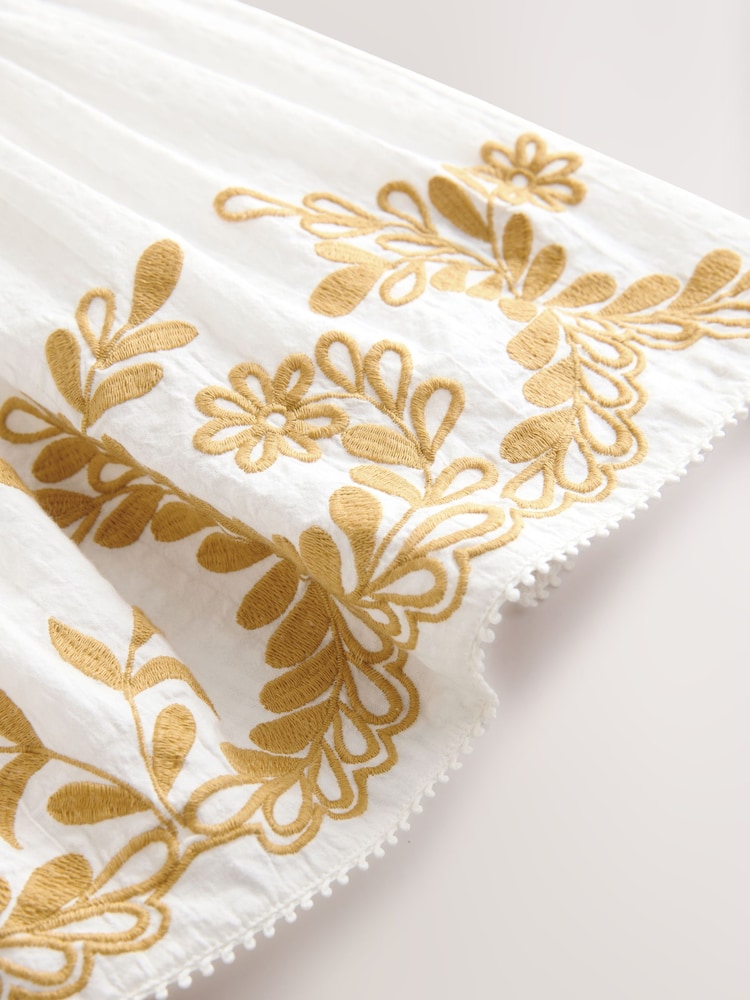 Ecru Embroidered Summer Dress (3mths-10yrs) - Image 8 of 8