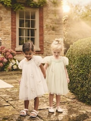 Marfil - Vestido de malla con mariposas (3meses-8años) - Imagen 5 de 9