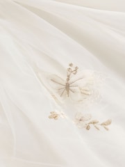 Marfil - Vestido de malla con mariposas (3meses-8años) - Imagen 8 de 9