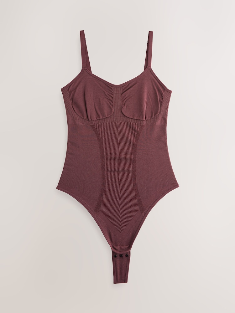 Chocolate Nude Firm Tummy Control Bodies - Image 1 of 3