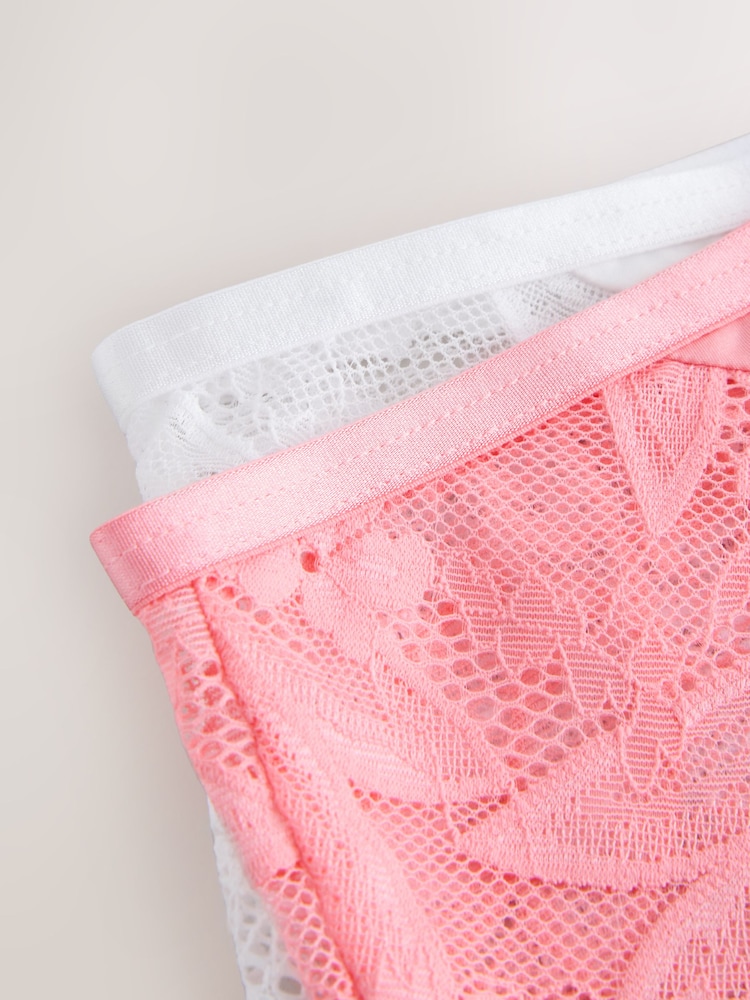 Koralle/Pink - Slips aus Mikrofaser und Spitze im 2er-Pack - Bild 10 von 10 Koralle/Pink - Slips aus Mikrofaser und Spitze im 2er-Pack - Bild 10 von 10