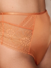 Orange/Cream/Marine - Culotte en dentelle Fleuri 3 Pack - Image 6 of 12